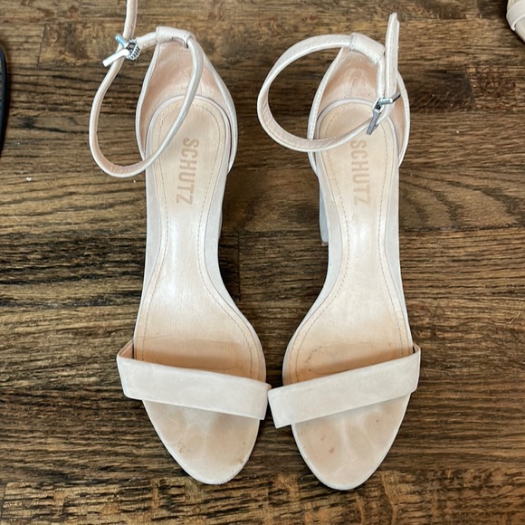 Schutz block healed strappy sandals size 7.5 - Picture 1 of 4